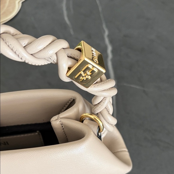 Ganni Light Grey Mini Bou Bag - Picture 4 of 9